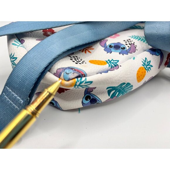 Disney Stitch Tropical Print Crossbody Bag With Adjustable Strap & Zip Closure - Picture 8 of 8